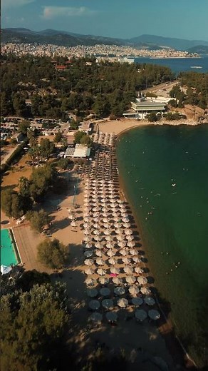 KAVALA BATIS BEACH GREECE AERIAL VIEW