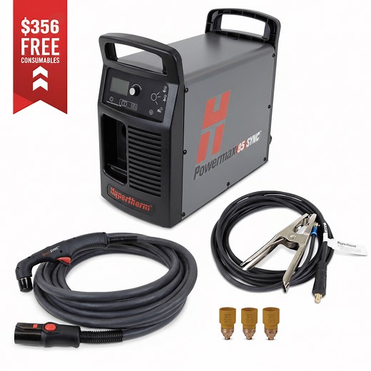 Hypertherm Powermax 65 Sync Plasma Cutter w/25ft Hand Torch (083343)