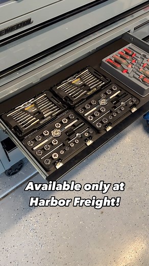 77K views · 380 reactions | The ICON Professional Tap and Die set is engineered from ultra-tough tungsten molybdenum steel to retain precise cutting edges after each use. SAE and Metric sets are sold separately. #HarborFreight | Harbor Freight | Facebook