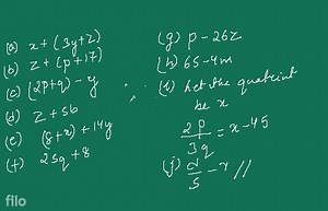 Express each mathematical statement as an algebraic expression.... | Filo