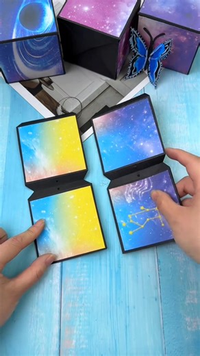 ðŸŽðŸ’¥âœ¨ Step by Step: Exploding Cube Gift Box âœ¨ðŸ“¦ #diycrafts #homedecor #diyprojects #giftideas #valentinesgift | paper craft ideas