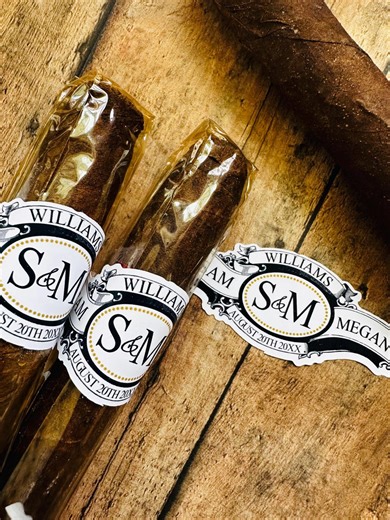 Wedding Cigar Labels, Cigar Bar, Groomsmen Cigar Labels, Wedding Cigar Bands, Cigar Bar Favors, Personalized Cigar Labels - Etsy