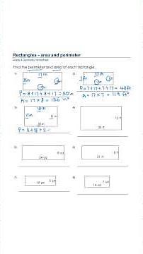 [Part 1] Geometry: Rectangle Area and Perimeter | Grade 4 Math ✅💯 #maths #education #geometry #math