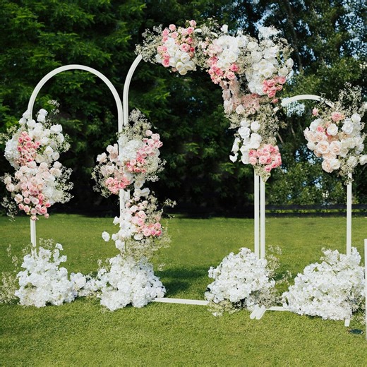 Set of 3 Metal Wedding Arch Backdrop Stand, Garden Floral Frame (6FT, 6.5FT, 7.2FT) - Etsy