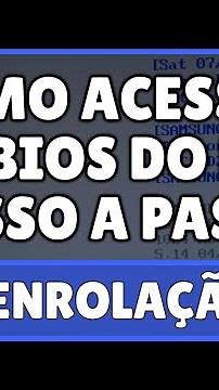 Como Acessar a Bios do PC