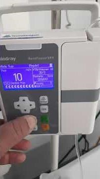 Operacion básica de bomba de infusión Mindray