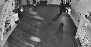 Unexplained "orbs" appearing on security camera at KC's Fitness in Orchard Park