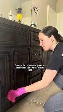 The Right Way to Clean Wood Cabinets | Dry Dust Before You Polish #cleaningtips #cleaning