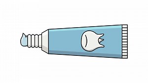 Download Animation forms a toothpaste icon for free