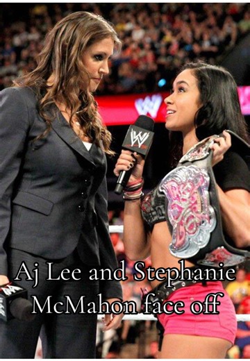 It’s because I am you…only younger - Aj Lee (2013) 🩵☁️🫧🎐 #wwe #ajlee #stephaniemcmahon #divaschampion #womenswrestling