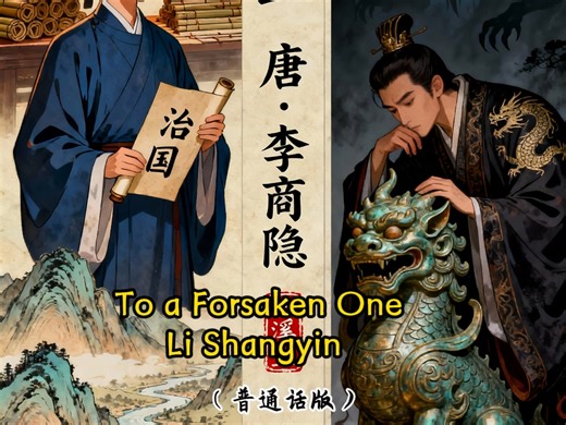 诗词赏析：《贾生》唐·李商隐（普通话版）#中英双注古诗#语文#英语#学习#诗词#传统文化#中华文化#