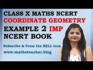 Chapter 7 Coordinate Geometry Example 2 Class 10 Maths NCERT