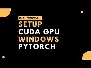 Easy Installation of PyTorch for GPU on Windows with CUDA Toolkit, cuDNN, Anaconda Navigator