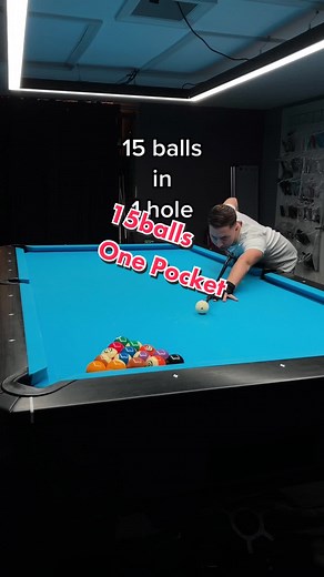 Mastering One-Pocket: 15 Balls in 1 Hole Drill