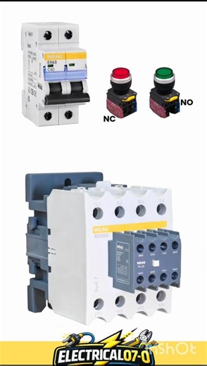 4 Pole Contactor Wiring with Start Stop Push Button | Easy Electrical Control Circuit ⚡