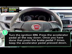 How to perform a service reset on Fiat Doblo