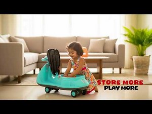 Baybee Gliddo Swing Car for Kids | Fun LED Lights & Music Adventure! 🚗✨