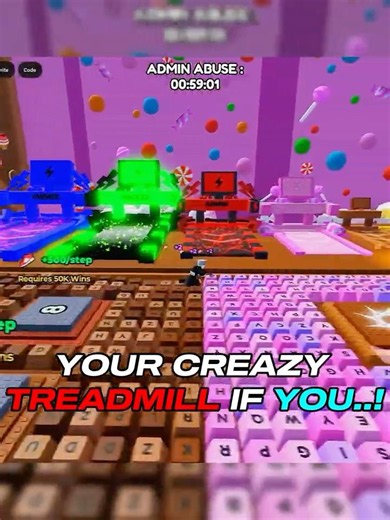 Your Treadmill if you.. 🔥 +1 Keyboard Escape! 💀 #roblox #robloxshorts #vairalvideo