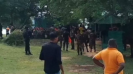 Emergency services attend scene of Sri Lanka helicopter crash