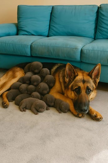 5.1K views · 77 reactions | A man found a pregnant German shepherd on...