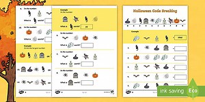 KS2 Halloween-Themed Place Value Code Breaking Activity Pack