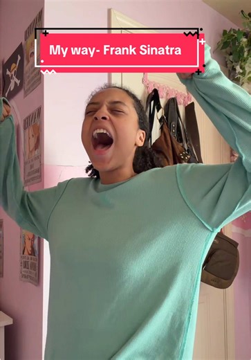 My way- Frank sinatra I love embracing myself on the internet😇 #myway #franksinatra #cover #singing #silly