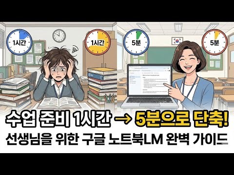 학교 교사 선생님들을 위한 구글 노트북LM (NotebookLM) 완벽 활용법