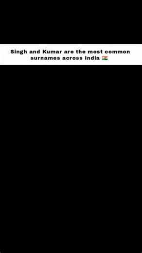 The World Info | Most Common Surnames in India 🇮🇳✨ Singh – Most widespread (North India) 🦁 Kumar – Extremely common across India 👨‍💼 Devi – Very common... | Instagram