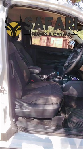 Next gen ford ranger seat covers looking good... #safari #seatcovers #ford #fordranger #rangerlife