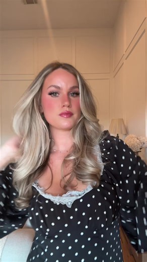 a moment for the dress & hair!! #ootd #outfitoftheday #forloveandlemonsdress #littleblackdress #blowout