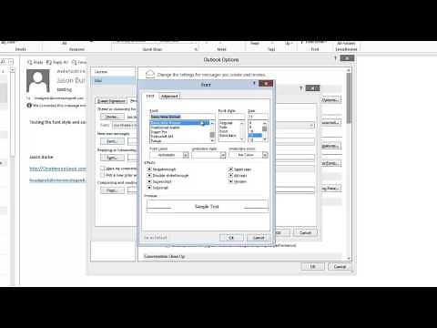 How to Change the Default Font in Microsoft Outlook