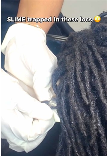 Slime was actually trapped inside these locs 😳 deep cleansing is no joke. This is why proper loc care matters. #loctok #loccleanse #locdetox #loctician #locmaintenance