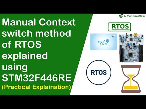 Manual thread context switching demonstration uisng CPU internal registers