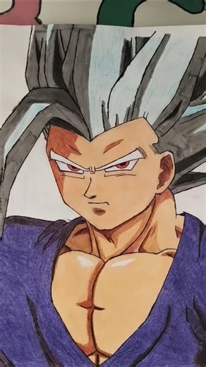 Gohan Drawing 😈 from Dragon ball super 🔥#art #anime #drawing #animedrawing #gohanbeastdrawing#dbs