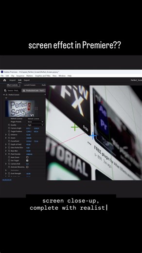 Create fake screen capture in Premiere!