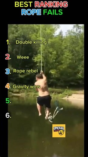 Best Ranking Rope Fails 😂#shorts #funny #fail