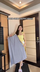 4.7K views · 5.4K reactions | Satin skirts outfit ideas #satinskirt #skirt #outfitideas #stylingtips #stylingoutfits | Krisha Wong | Facebook