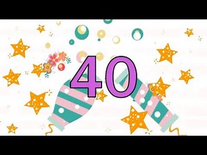 Geburtstagslied zum 40. Geburtstag wünscht alles Gute und Happy Birthday zum runden Jubiläum!