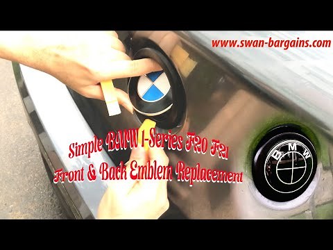 How To Replace BMW 1 Series F20 F21 Hatchback Front Bonnet Bumper & Back Rear Boot Emblem Logo Guide