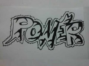 graffiti art on paper for beginners , power