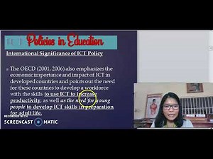 ICT Policies for Teaching and Learning Part 1