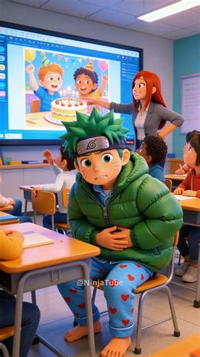 😱 Naruto was very hungry at school... but nobody expected what he did!