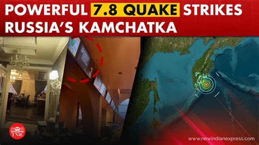 The remote Kamchatka region has been hit by a series of powerful earthquakes over the past two months, including ones of magnitude 8.8, and two of magnitude 7.4. | The New Indian Express