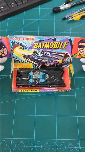 Unboxing a Vintage 1966 Original Corgi Batmobile #unboxing #toycars #batman