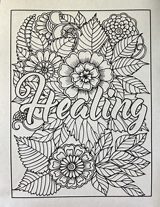 Adult Coloring Pages With Positive Affirmations - Etsy