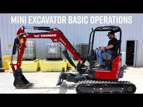 How to Operate a Mini Excavator | Basic Controls & Operation Guide | Cable East, Inc.
