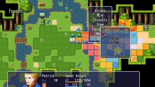 【插件演示】基于rpg maker mv官方SRPG系统插件的SD高达的舰载系统