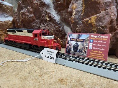 Athearn HO Scale SD40-2 Western Maryland #7447, $5/$2/$10 Ship (Lot 599) | eBay