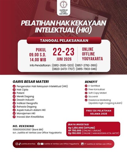 Pelatihan Hak Kekayaan Intelektual (HKI)