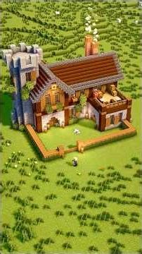 How to Build a Minecraft survival Castle Base for Beginners 🏰 #shortsfeed #minecraft